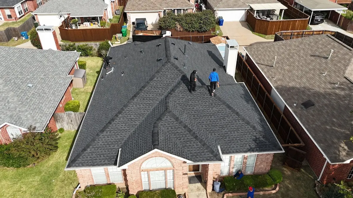 Slate & Tile Roof Repair work in progress on a East Bay property